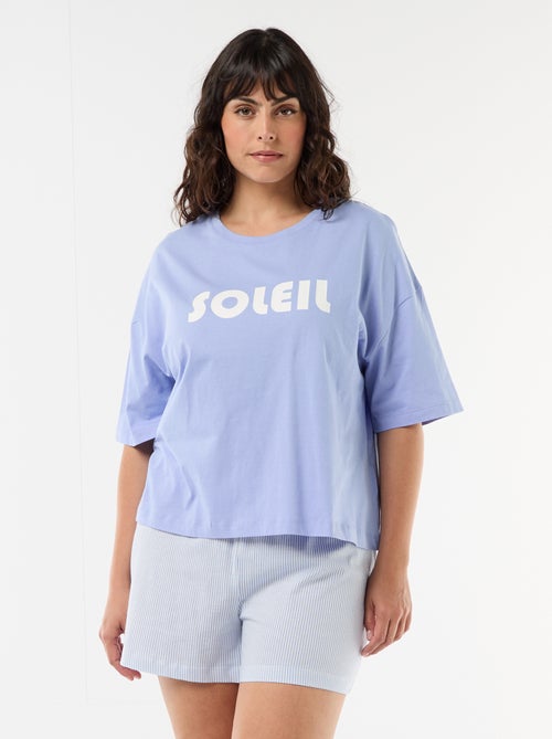 Pigiama corto a fantasia - 2 pezzi - Kiabi