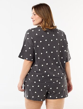 Pigiama corto a fantasia - 2 pezzi