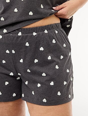 Pigiama corto a fantasia - 2 pezzi