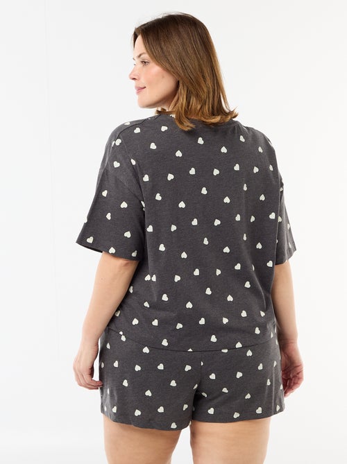 Pigiama corto a fantasia - 2 pezzi - Kiabi