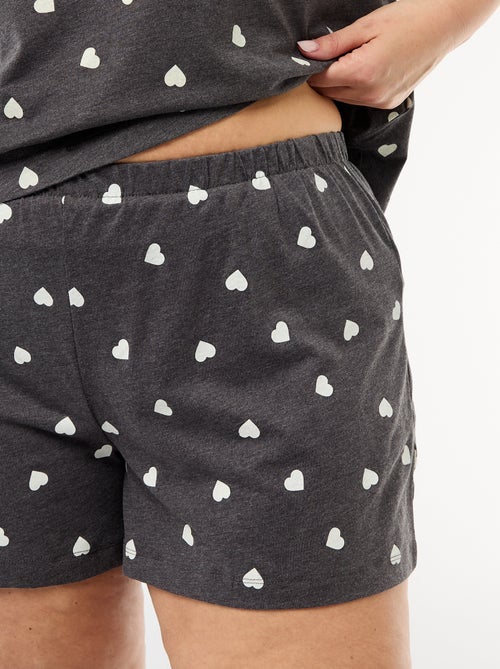 Pigiama corto a fantasia - 2 pezzi - Kiabi