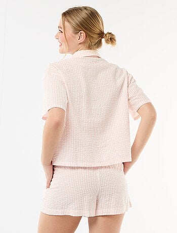 Pigiama corto a righe - 2 pezzi