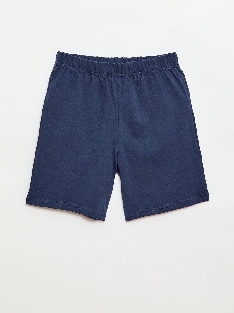Pigiama corto canotta e pantaloncino - 2 pezzi Blu - Kiabi