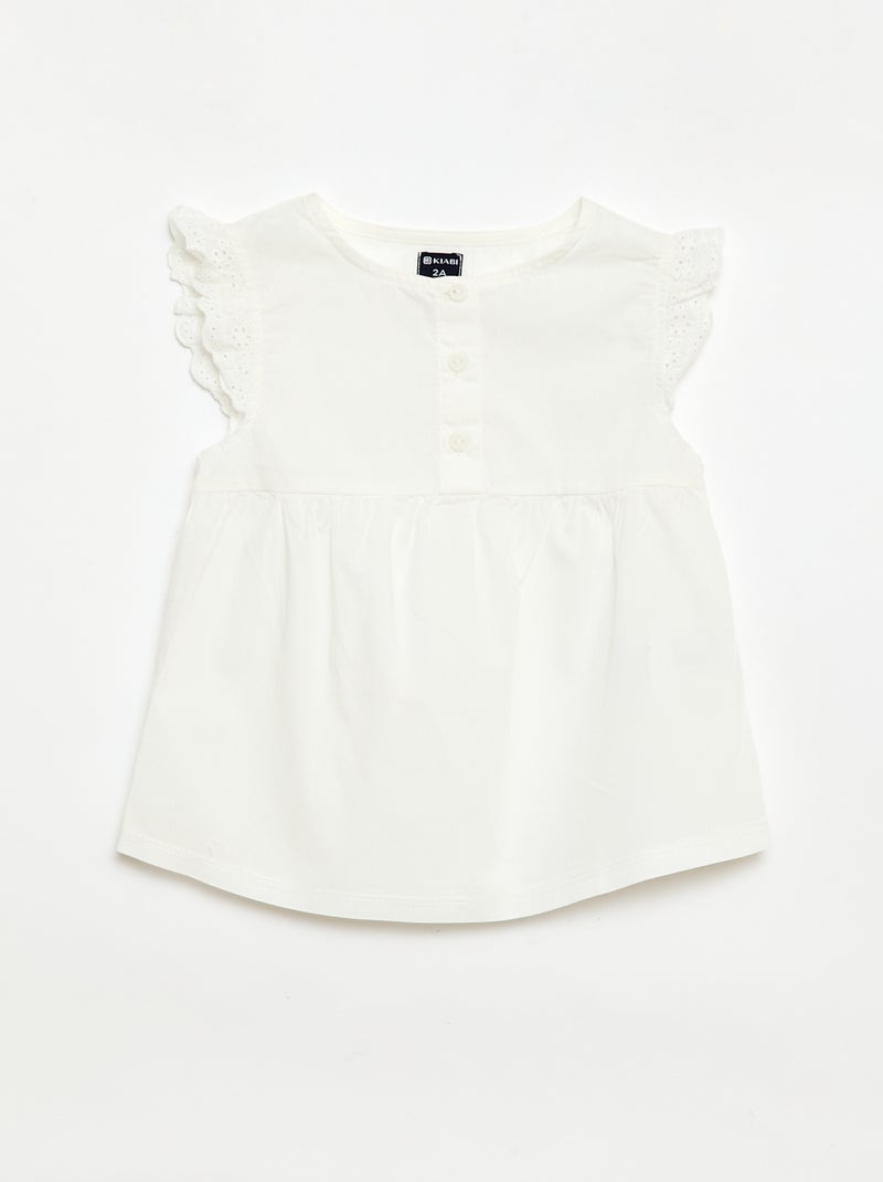 Pigiama corto canotta e shorts - 2 pezzi Bianco - Kiabi