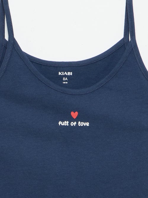 Pigiama corto canotta + pantaloncini - 2 pezzi - Kiabi