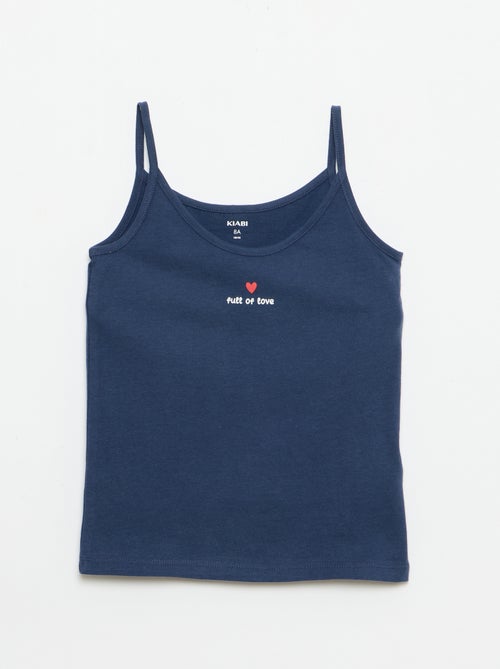 Pigiama corto canotta + pantaloncini - 2 pezzi - Kiabi