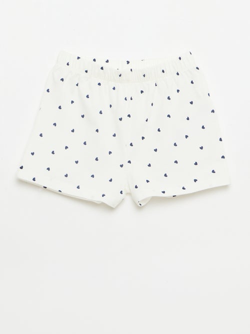 Pigiama corto canotta + pantaloncini - 2 pezzi - Kiabi