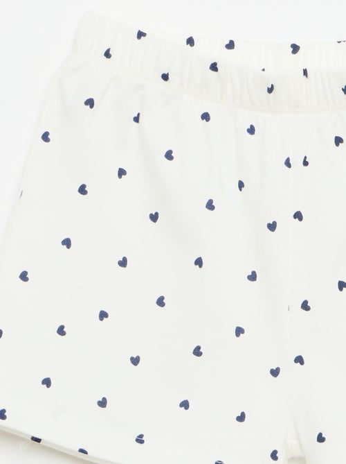 Pigiama corto canotta + pantaloncini - 2 pezzi - Kiabi