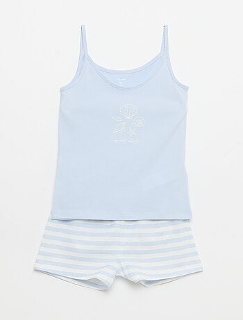 Pigiama corto canotta + pantaloncini - 2 pezzi