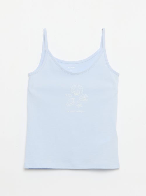 Pigiama corto canotta + pantaloncini - 2 pezzi - Kiabi