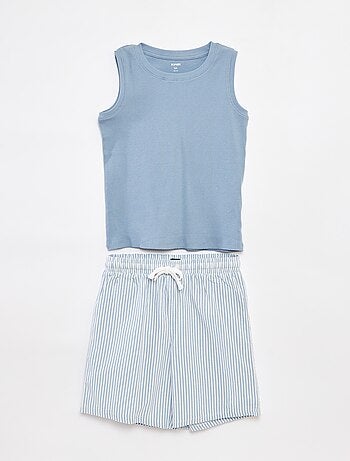 Pigiama corto canotta + shorts - 2 pezzi