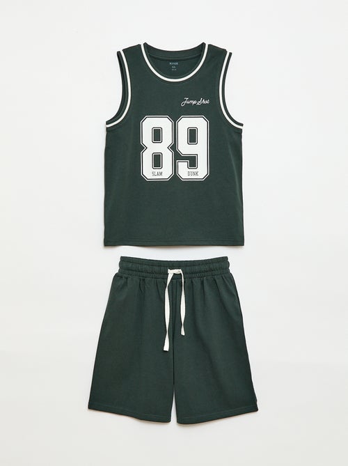 Pigiama corto canotta + shorts - 2 pezzi - Kiabi