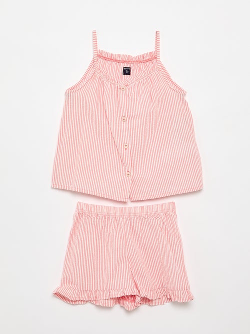 Pigiama corto canotta + shorts - 2 pezzi - Kiabi