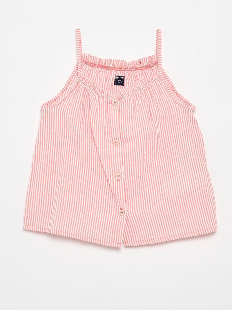 Pigiama corto canotta + shorts - 2 pezzi Rosso - Kiabi