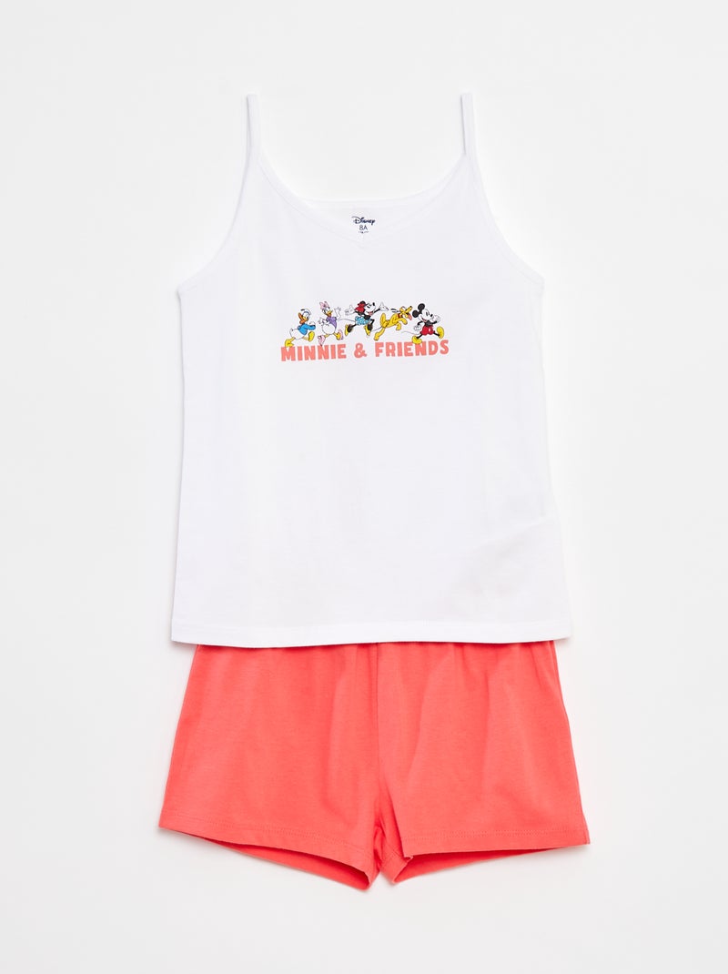 Pigiama corto canotta + shorts Disney - 2 pezzi BIANCO - Kiabi
