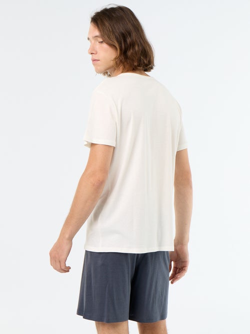 Pigiama corto composto da t-shirt + pantaloncini - 2 pezzi - Kiabi
