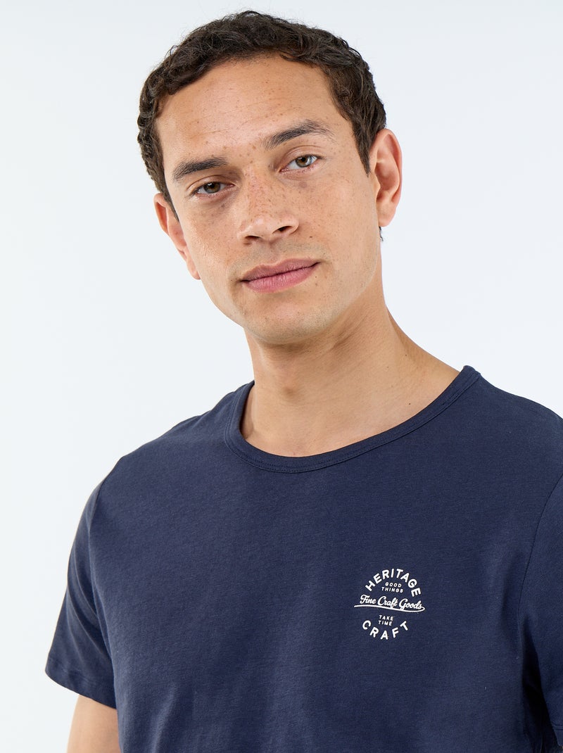 Pigiama corto composto da t-shirt + pantaloncini - 2 pezzi Blu - Kiabi