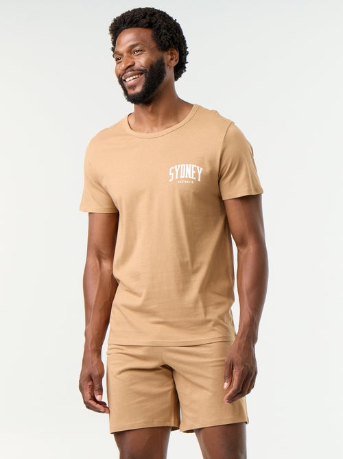 Pigiama corto composto da t-shirt + pantaloncini - 2 pezzi - Kiabi
