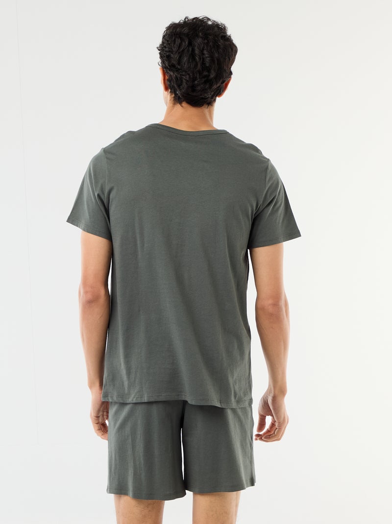 Pigiama corto composto da t-shirt + pantaloncini - 2 pezzi Verde - Kiabi