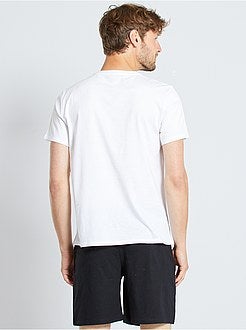 Pigiama corto con scritta - Kiabi