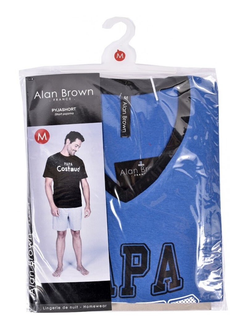 Pigiama Corto COTONE Blu Nero - Kiabi