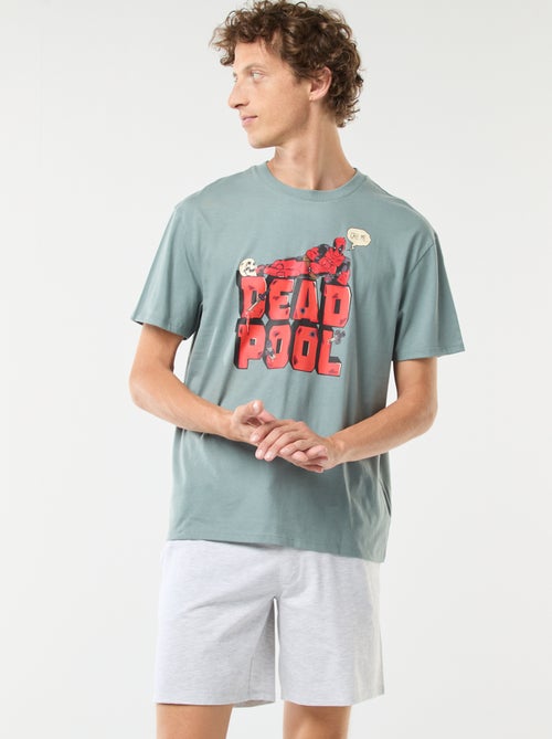 Pigiama corto 'Deadpool' 'Marvel' t-shirt + shorts - 2 pezzi - Kiabi