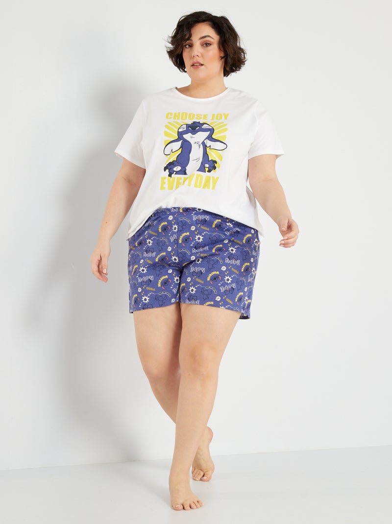 Pigiama corto 'Disney' in jersey - 2 pezzi BIANCO - Kiabi