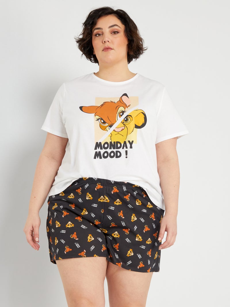 Pigiama corto 'Disney' in jersey - 2 pezzi simba - Kiabi