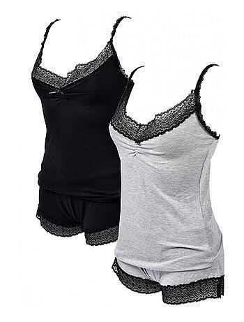 Pigiama Corto Donna TWINDAY in Cotone