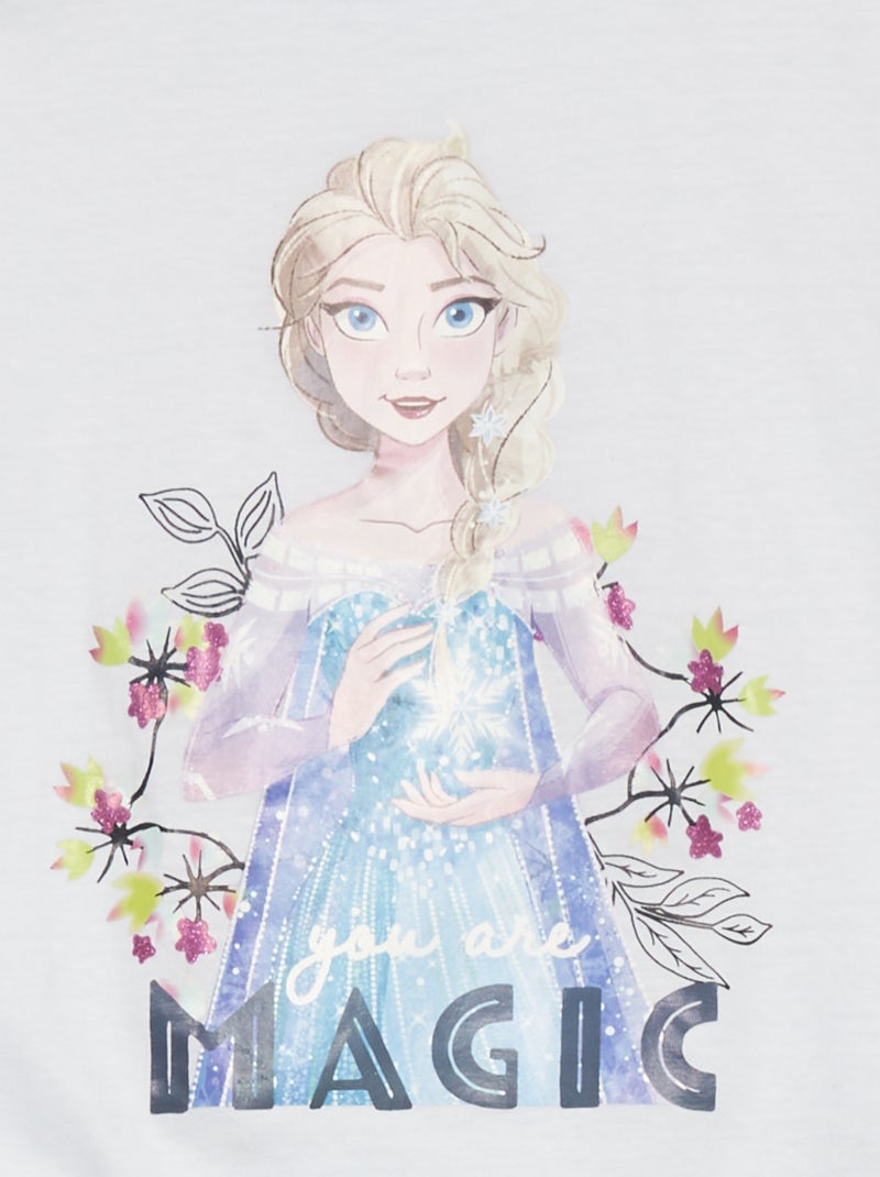 Pigiama corto 'Frozen' 'Disney' - 2 pezzi bianco/blu - Kiabi