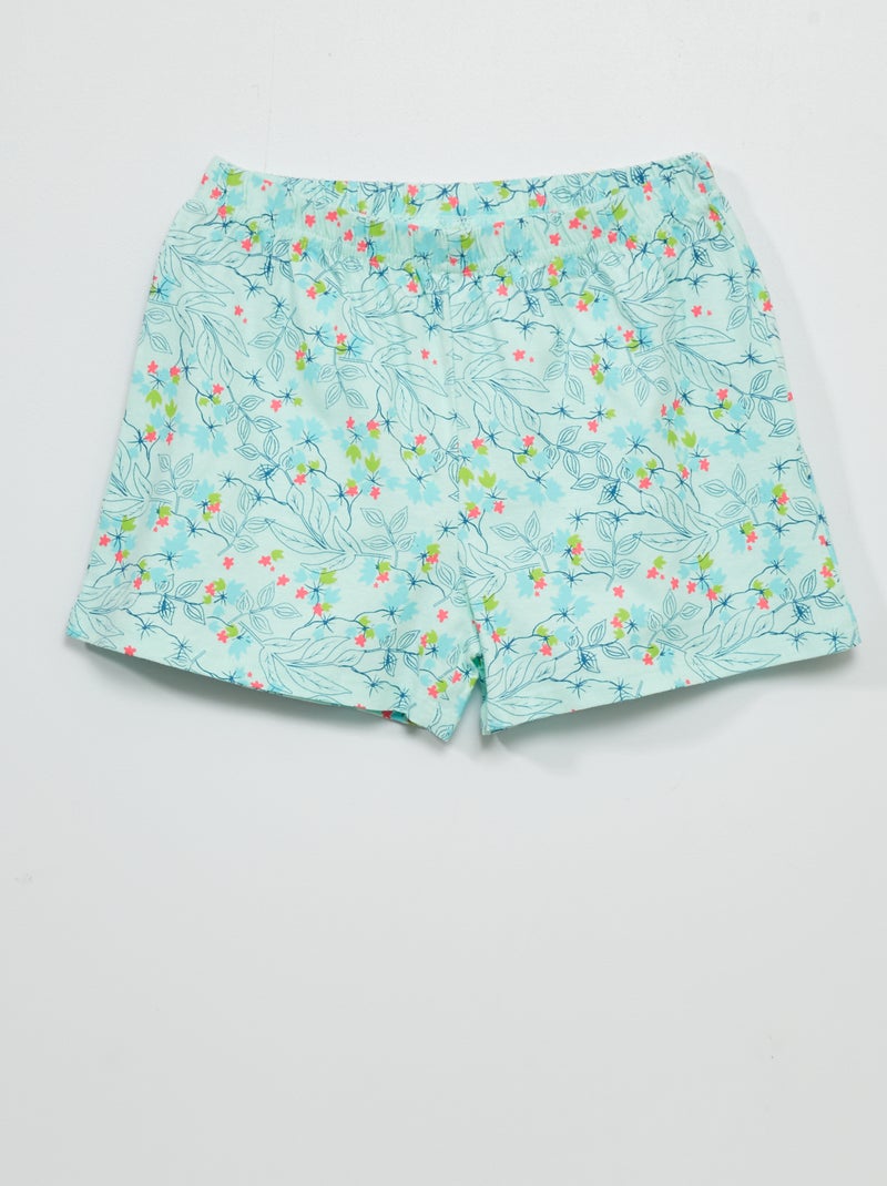 Pigiama corto 'Frozen' 'Disney' - 2 pezzi bianco/blu - Kiabi
