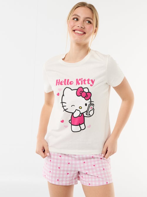 Pigiama corto \'Hello Kitty\' - 2 pezzi - Kiabi