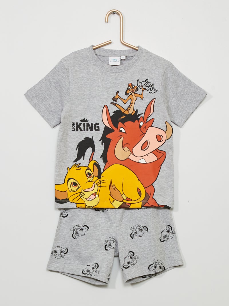 Pigiama corto 'Il Re Leone' 'Disney' - 2 pezzi grigio - Kiabi