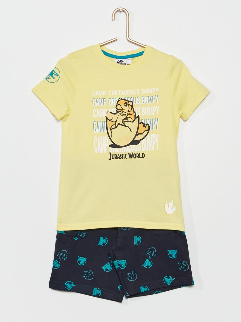 Pigiama corto 'Jurassic World' - 2 pezzi GIALLO - Kiabi