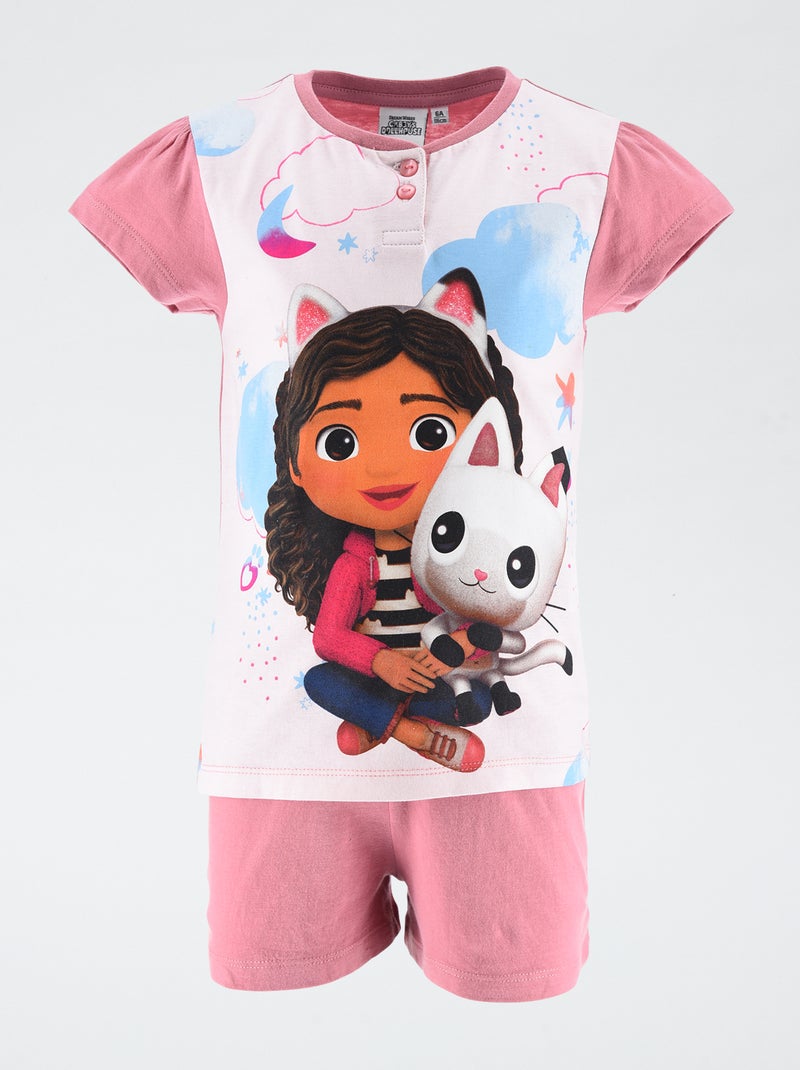 Pigiama corto 'La casa delle bambole di Gabby' ROSA Bambina