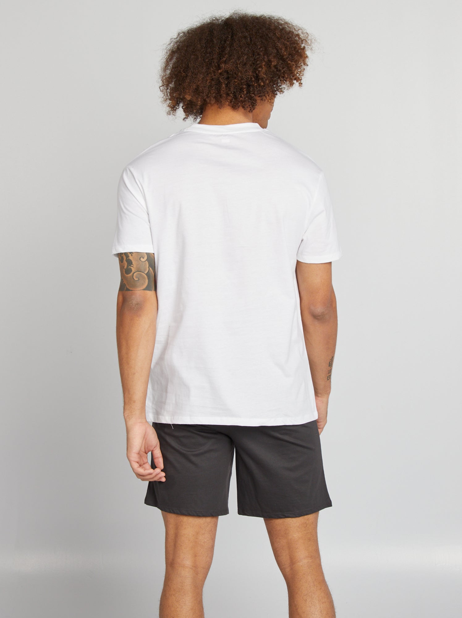 Pigiama Corto Marvel Deadpool Uomo - Top E Pantaloncini In Cotone, Licenza Ufficiale - Foto 6