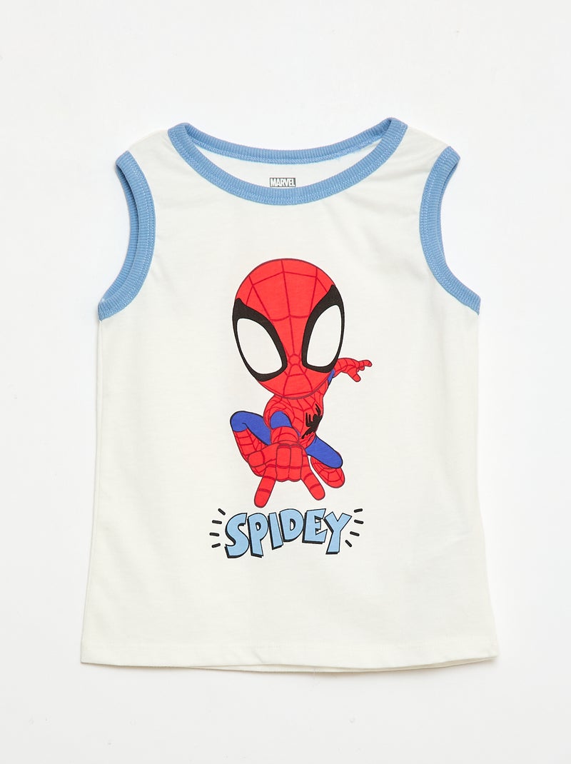 Pigiama corto 'Marvel' 'Spider-Man' - 2 pezzi Bianco - Kiabi