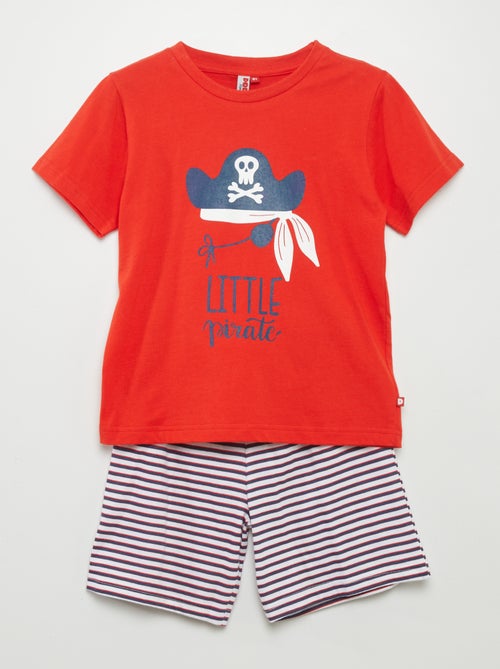 Pigiama corto 'pirata' shorts + t-shirt - 2 pezzi - Kiabi