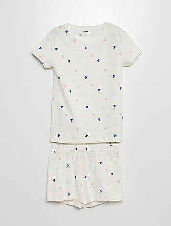 Pigiama corto shorts + t-shirt - 2 pezzi