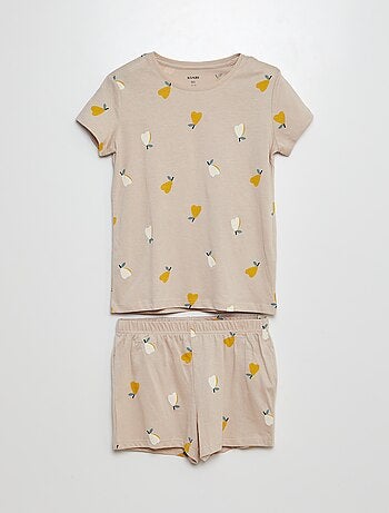 Pigiama corto shorts + t-shirt - 2 pezzi