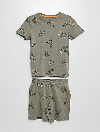 Pigiama corto shorts + t-shirt - 2 pezzi