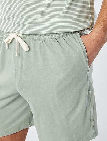 Pigiama corto shorts + t-shirt - 2 tasche