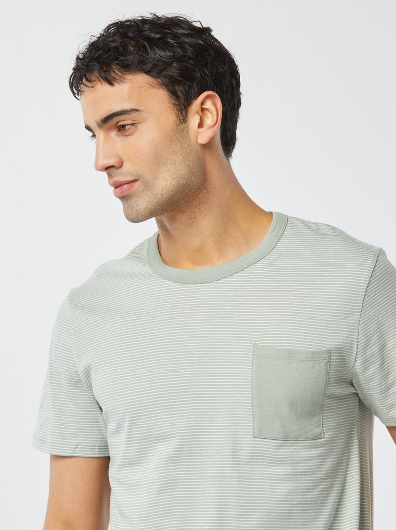 Pigiama corto shorts + t-shirt - 2 tasche VERDE - Kiabi