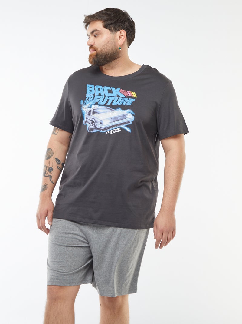 Pigiama corto shorts + t-shirt 'Ritorno al futuro' - 2 pezzi GRIGIO - Kiabi