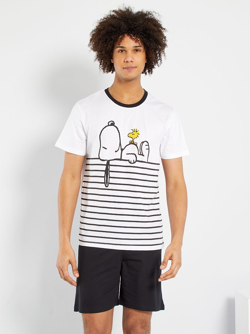 Pigiama Gamer Uomo Con Scritta 'I Paused My Game To Be Here' - Grigio/Nero