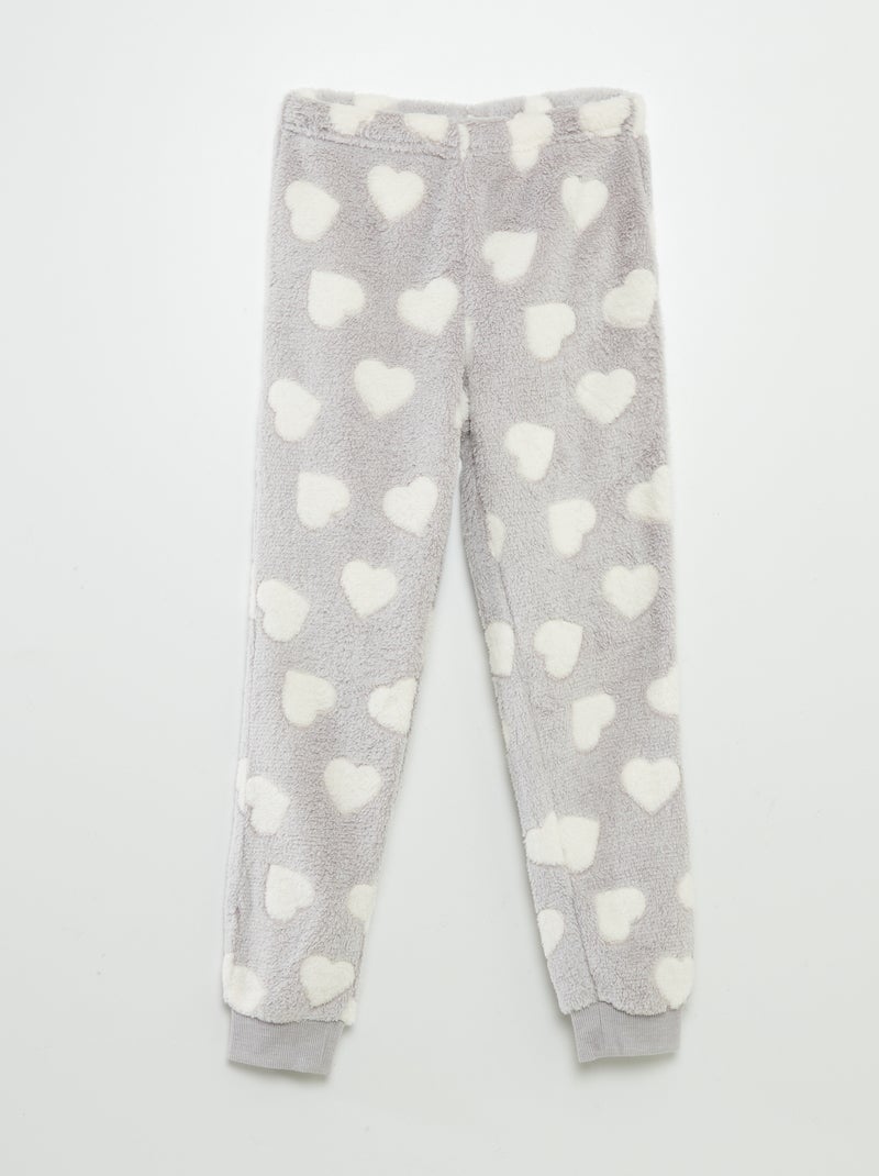 Pigiama corto stampa 'cuore' - 2 pezzi GRIGIO - Kiabi