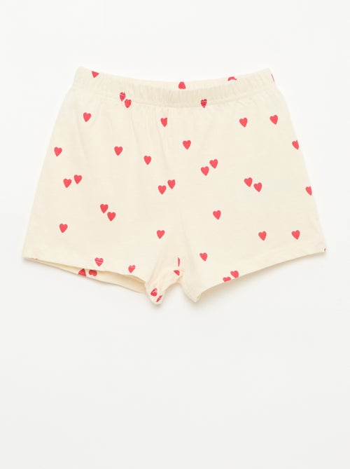 Pigiama corto stampato - 2 pezzi - Kiabi