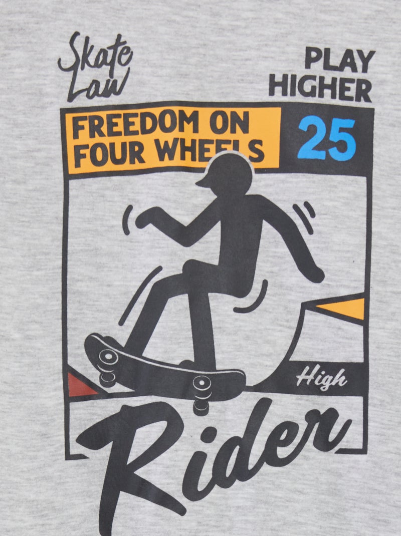 Pigiama corto stampato - 2 pezzi GRIGIO - Kiabi