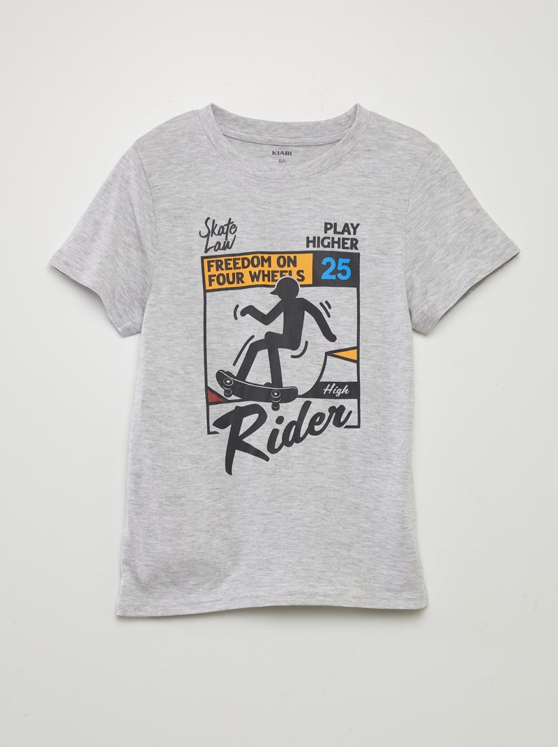 Pigiama corto stampato - 2 pezzi GRIGIO - Kiabi