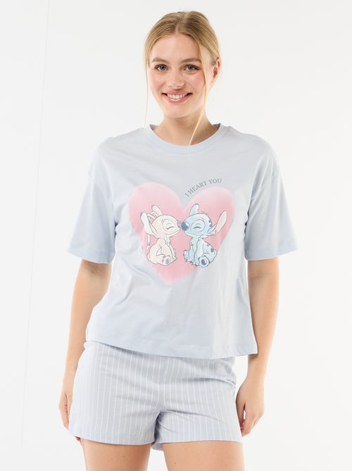 Pigiama corto stampato 'Stitch' - 2 pezzi - Kiabi
